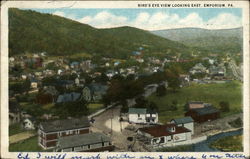 Bird's Eye View Looking East Emporium, PA Postcard Postcard