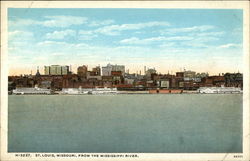 St. Louis from the Mississippi River Postcard