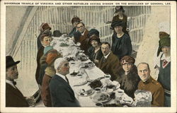 Governor Trinkle of Virginia and Other Notables Postcard