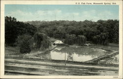 US Fish Farm, Mammoth Spring, ARK Postcard