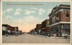 Chickasha Avenue, Looking East Postcard