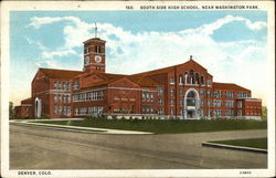 South Side High School, near Washington Park Denver, CO Postcard Postcard