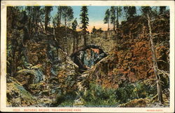 Natural Bridge Yellowstone National Park, WY Postcard Postcard