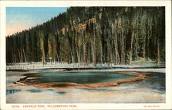 Emerald Pool Yellowstone National Park, WY Postcard Postcard