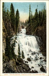 Kepler Cascade, Firehole River Postcard