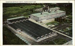 Goodyear-Zepplin Corp's fabrication plant Akron, OH Postcard Postcard