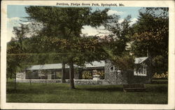 Pavillion, Phelps Grove Park Springfield, MO Postcard Postcard