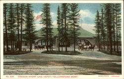 Oregon Short Line Depot Postcard