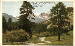 Mt. Ypsilon from Entrance to Y.M.C.A. Grounds Estes Park, CO Postcard Postcard