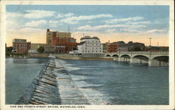 Dam and Fourth Street Bridge Postcard