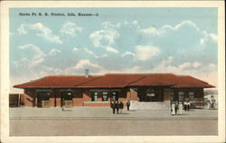 Santa Fe R.R. Station Postcard