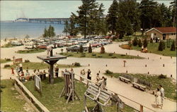 Restored Fort Michilimackinac Mackinaw City, MI Postcard Postcard