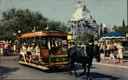 Disneyland: Horse Drawn Streetcar Postcard