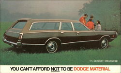 Dodge Coronet Crestwood 1971 Postcard