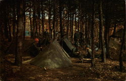 Typical Bivouac Scene Postcard