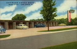 Orchard Court Motel Lake Zurich, IL Postcard Postcard