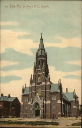 St. Ann's Roman Catholic Church Erie, PA Postcard Postcard