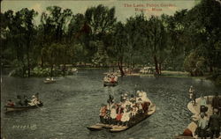 The Lake, Public Garden Boston, MA Postcard Postcard