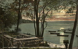 Lake view from Canadarago Park, Canadarago Lake Postcard