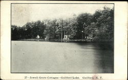 Jewell Grove Cottages, Guilford Lake New York Postcard Postcard