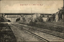 Bergen Cut, P.R.R Jersey City, NJ Postcard Postcard