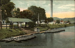 Coney Island, Boat landing on the lake Cincinnati, OH Postcard Postcard