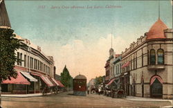 Santa Cruz Avenue Los Gatos, CA Postcard Postcard