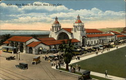 New Santa Fe Depot San Diego, CA Postcard Postcard