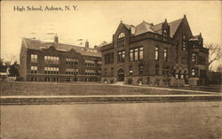 High School Auburn, NY Postcard Postcard