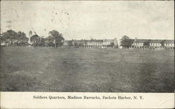 Soldiers Quarters: Madison Barracks Sackets Harbor, NY Postcard Postcard