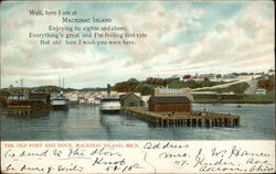 The Old Fort and Dock Postcard