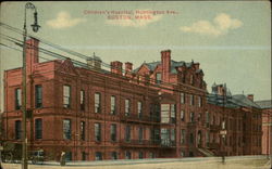 Children's Hospital, Huntington Ave Boston, MA Postcard Postcard