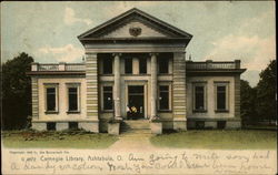 Carnegie Library Ashtabula, OH Postcard Postcard