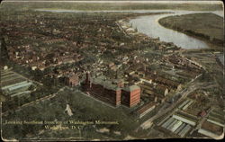 Looking Southeast from top of Washington Monument Postcard