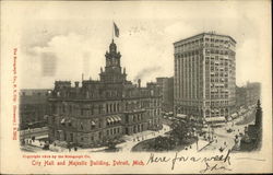 City Hall and Majestic Building Postcard