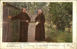 The Franciscan Fathers in Californis Postcard