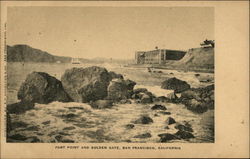 Fort Point and Golden Gate Postcard