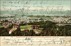 Bird's Eye View from University of California, Berkeley Postcard