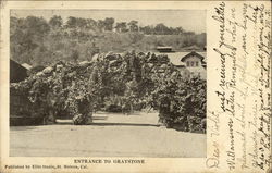 Entrance to Graystone Postcard