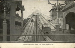 Shooting the Chutes, Luna Park Postcard