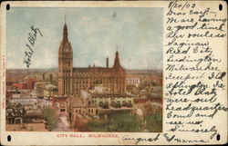 City Hall Milwaukee, WI Postcard Postcard