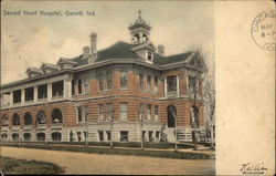 Sacred Heart Hospital Garrett, IN Postcard Postcard