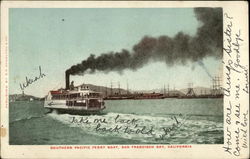 Southern Pacific Ferry Boat, San Francisco Bay California Postcard Postcard