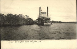 On the Miami River Postcard