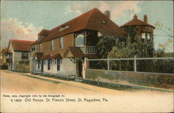 Old House on St. Francis Street St. Augustine, FL Postcard Postcard