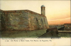 Old Mortar & Watch Tower, Fort Marion St. Augustine, FL Postcard Postcard