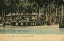 Launch "Cherokee" on the Tomoka River Florida Postcard Postcard