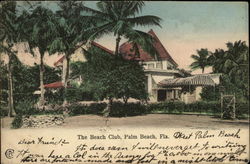 The Beach Club Palm Beach, FL Postcard Postcard