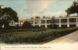 Garden and Colonnade at Royal Poinciana Postcard