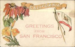 Greetings from San Francisco California Postcard Postcard Postcard